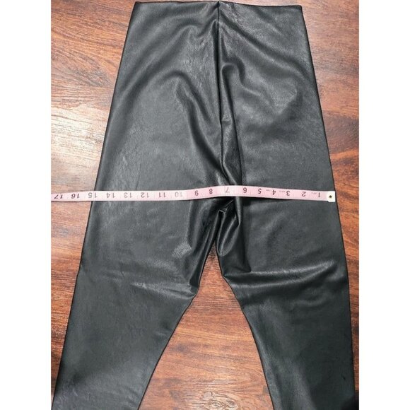 Commando Faux Leather Pull On High Waisted Skinny Leggings Black Women's Small - Picture 7 of 7